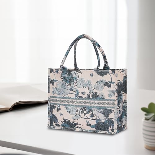 Bolso tote estampado floral de gran capacidad miniatura 2