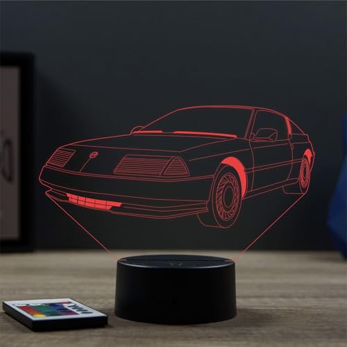 Lampe 3D Alpine Renault GTA télécommande 16 couleurs et 4 modes automatiques