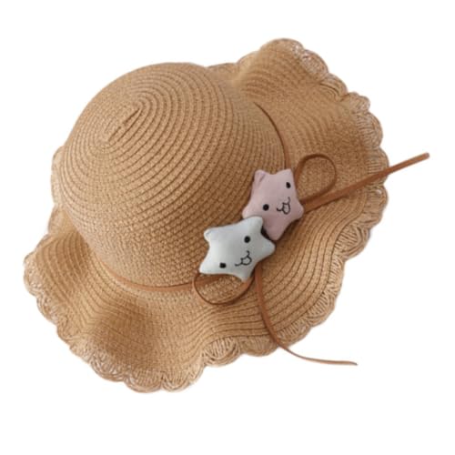 Chapeau de plage en paille HHRFCS pour le soleil et l'été