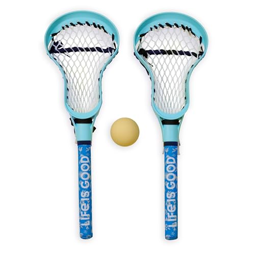 Image of Life is Good Hydro Lacrosse Water Game Set Waterproof Lacrosse Toss Game with Floating Ball,Foam-Grip Sticks for Pool, Beach