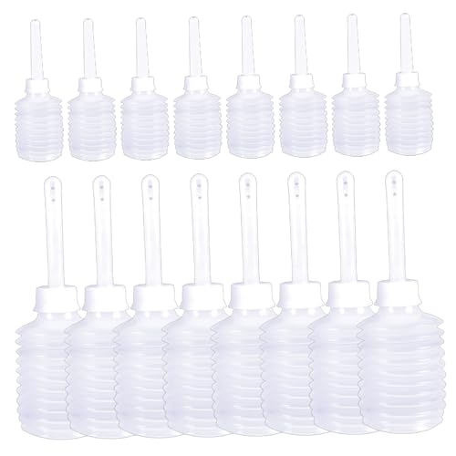 Douche for Women, 16Pcs Douche Bottles for Women, 50ml/180ml Safe Disposable Vaginal Anal Applicator Eco-Friendly Flexible Butt Cleaner for Men