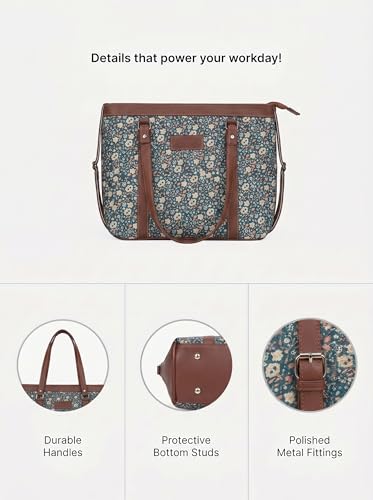 Image of Stylish Tote Bags for Office Use | Laptop Bag 15.6 inch | Purse for Women | Vegan Leather Handbag | Daily & Travel Use |