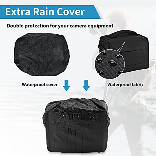 ATHEM SLR Kameratasche, Fototasche Für Spiegelreflexkameras, Kamera Umhängetasche, wasserdichte, Stoßfeste DSLR… – Bild 3