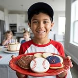 Ann Clark Baseball Cookie Cutters 3-Pc. Set (Ball, Glove, Hat) Made in the USA