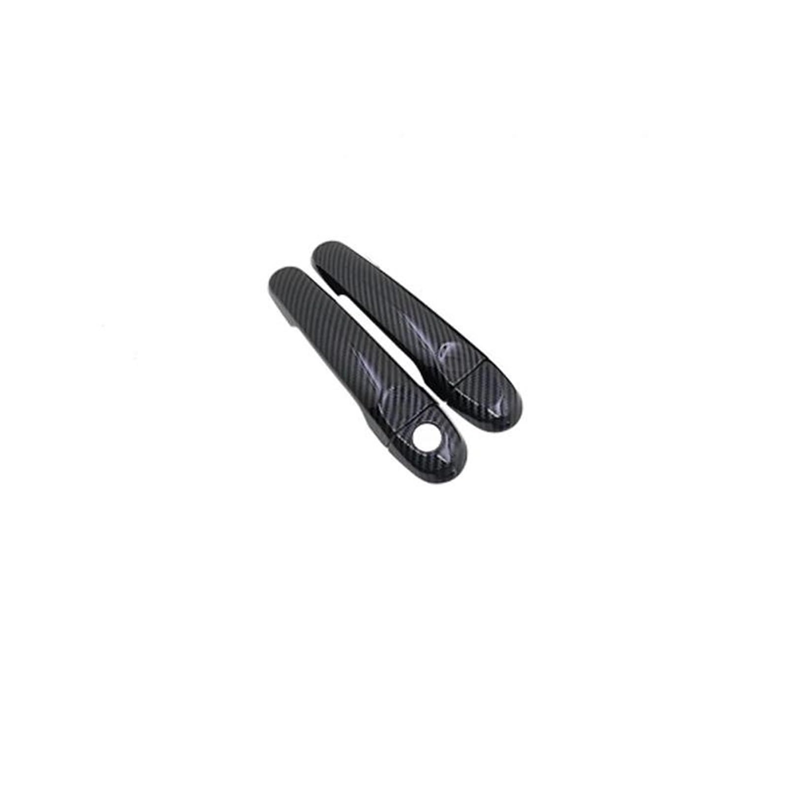 NVNZMFPPW for Nissan for Juke F15 for Infiniti for Esq Car Exterior Sticker Door Handle Cover 2010~2019 Chrome Carbon Fiber Car Door Handle(Carbon No Button)