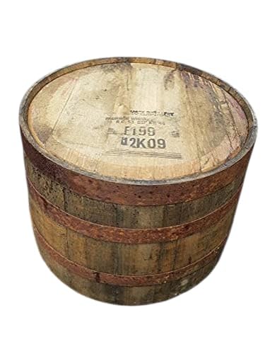 FLAT TOP Oak Whiskey Half BARREL - Ideal Garden table, Coffee table, Side stand