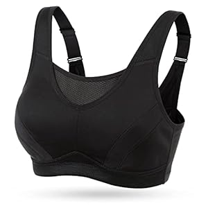 Wingslove Women’s Full Coverage High Impact Wirefree Workout Non Padded Sports Bra Bounce Control