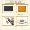 15Pcs Blank Leatherette Hat Patches with Adhesive Rustic Leatherette Rectangle Patch Real Leather Patches for Hats Custom Fabric Repair Sew Laser Supplies Clothes Bags DIY Crafts 3 x 2 Inches (Yellow) #4
