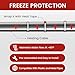 Giraffe Tools 50FT Heating Cable for Pipe with GFCI Heavy-Duty, Self-Regulating, Freeze Protection for Roof, Plastic and Metal Water Pipes 120V 53W, Down to -40℉ (50FT with GFCI)