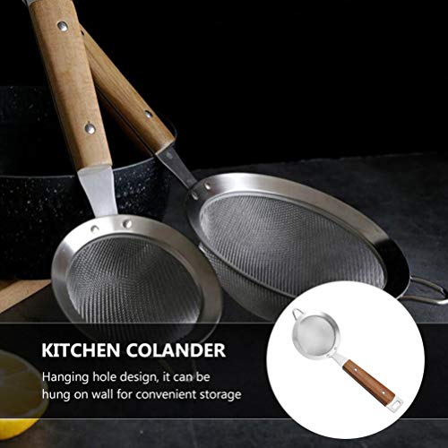 1 Unidade Escorredor De Aço Inoxidável Coadores De Malha Para Cozinha Multar Peneira De Cozimento Co