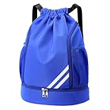 Genérico Mochila Con Cordón – Tela Oxford Impermeable Con Forro De Poliéster 43x34x15cm | Bolsa De Natación PE | Bolsa Deportiva Ligera Para Natación, Viajes, Actividades Al Aire Libre Y Uso Diario