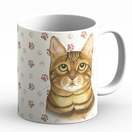 power gift BENGAL - Tasse A Café Ou Pour Le The. Tasses Avec Motif De Chien et Chat. Votre Animal Prefrere –Parfait Pour Les Amoureux des Animaux. Mug En Céramique.