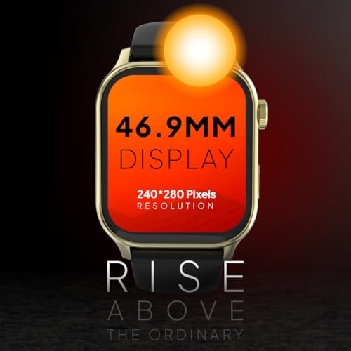 Image of Fire‑Boltt Rise Smart Watch 1.85″ HD Display with Bluetooth Calling, AI Voice Assistant, Rotating Crown,SpO2 & Heart Rate Monitor, 120+ Sports Modes,IP67 Waterproof Smart Watch for Men & Women - Black