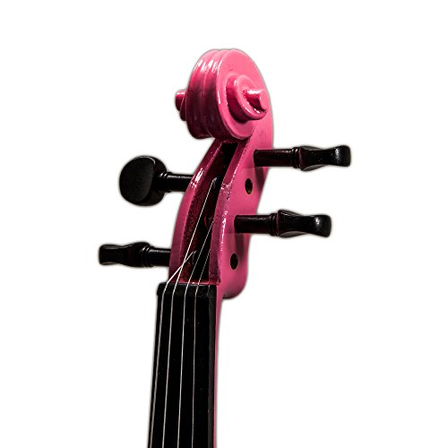 Sky Full Size Vn202 Solidwood Pink Violin With Brazilwood Bow And Lightweight Case #TOP3