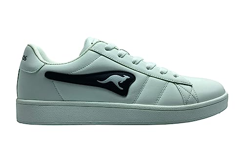 KangaROOS Mixte K-ch Royal Basket baskets sneakers blanches et bleues pour le quotidien