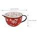 GLEAVI 1Pc Creative Red Mixing Bowl Food Serving Mixing Bowl Practical Kitchen Essential for Egg Beating Versatile for All Dishes Easy to Clean Store