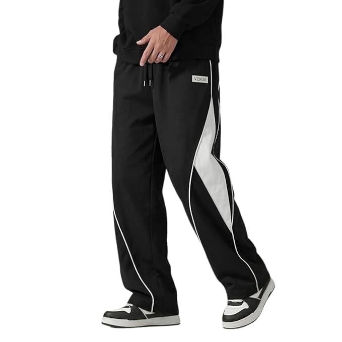 Men's Relaxed Fit Track Pants, Trendy Joggers with Stretchable Elastic Waist, Comfortable Sports Lower for Workout, Running, Travel & Everyday Casual Wear-picture-52