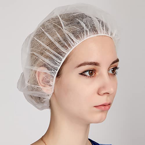 ZMDREAM Hair Nets Food Service Disposable Bouffant Cap 24 inch pack of 100 White - Thumbnail 2