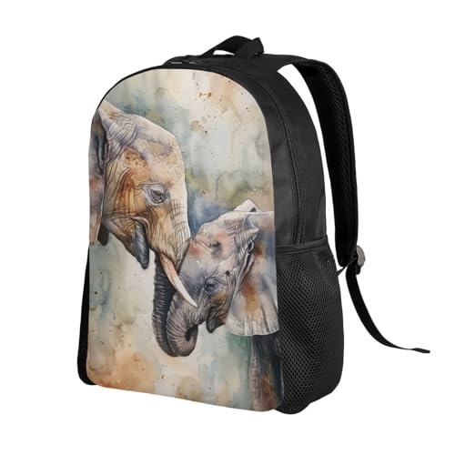 Unisex Backpack Elephant Mother Love 16Inch Lightweight Backpack Gym Casual Daypack for Women Men Gift2