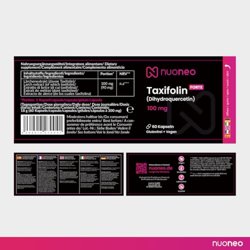 nuoneo Taxifoline 100 mg – Dihydroquercétine – 60 gélules véganes – vue 7