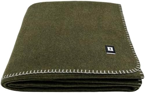 EKTOS 100% Virgin Wool Blanket, 90" x 66", Hunting Gear, Better T...