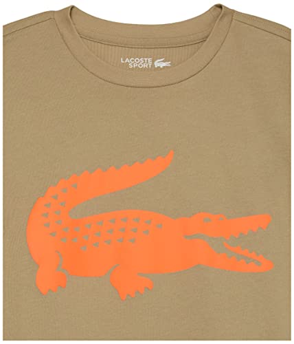 Lacoste Boys Boy's Classic Sport Big Croc Logo Tee T Shirt, Twig/Flashy Orange, 4T Us #TOP1