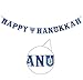 Zion Judaica Happy Hanukkah Holographic Letter Banner on Ribbon 75''