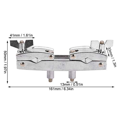 Varilla de sujeción para kit de batería WC50, clip multi-función en aleación de aluminio plateada para accesorios de batería con fuerte fuerza de sujeción y resistencia miniatura 5
