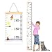 Wall Ruler Growth Chart Wood and Canvas | Baby Growth Chart for Boys and Girls | Space-Inspired Cartoon Patterns | Ready to Hang | 79 Inches x 7.9 Inches | Great for Nurseries, Bedrooms, Wall Decor