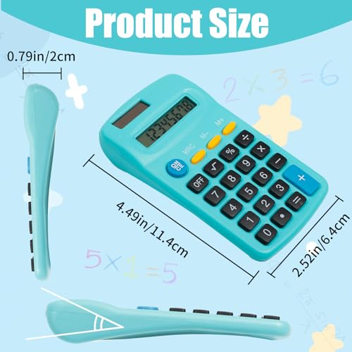 Erinnmy 36 Pack Pocket Calculators, Solar & Battery Powered Desktop Calculators, 8 Digit Display, Mini Size の商品画像 1