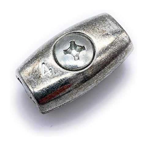 10 Stk. Drahtseilklemme Eiform Ø 3 mm [ Größe Wählbar 2-6mm] Seilklemme für Drahtseile aus Stahl Verzinkt (Stahl, verzinkt, 3mm) Cover