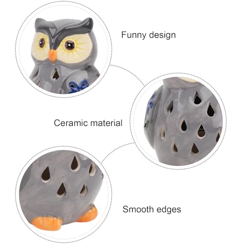 Lampe solaire de jardin en céramique fine avec éclairage led rétro