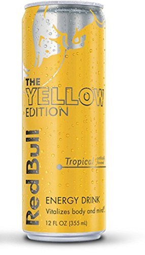 yellow red bull - Red Bull the Yellow Edition - Tropical - 12fl.oz. (Pack of 16)