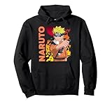 Naruto Main Character On Elemental Background Pullover Hoodie, Adult Unisex, Black, Small