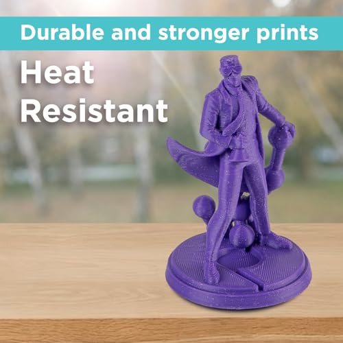 Image of Polymaker Glitter ABS Filament 1.75mm, Galaxy Purple 3D Printer Filament 1.75mm Heat Resistant 1kg - Twinkling ABS 3D Printing Filament, Strong & Durable, Dimensional Accuracy + /- 0.03mm