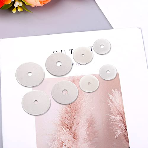 SUNNYCLUE 1 Box 800PCS 304 Stainless Steel Flat Round Spacer Beads Disc Polished Smooth Beads Jewelry Metal Silver Rounde Beads Bulk for Jewelry Making Beads DIY Bracelet Necklace Crafting - Image 3