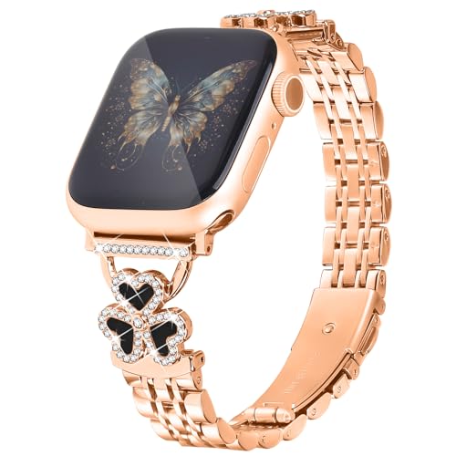 JOYOZY ���^���X�g���b�v Apple Watch�o���h 40mm 42mm (Series 10) 41mm 38mm�ɑΉ� �h���b�V�[���f�B�[�X ���O�W���A���[�X�g���b�v �_�C�������h ���[�Y�S�[���h ���X�g�o���h�X�g���b�v iPhone Watc