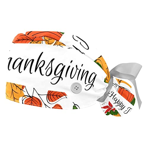Chapeaux bouffants de travail Thanksgiving JDEZ casquettes mixtes respirantes
