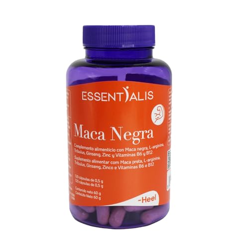 Essentialis Maca Negra 4000 mg, 120 cápsulas veganas