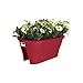 Produktbild Elho Corsica Flower Bridge 60 - Übertopf - Cranberry Rot - Draußen & Balkon  - L 29.6 x W 58 x H 24 cm