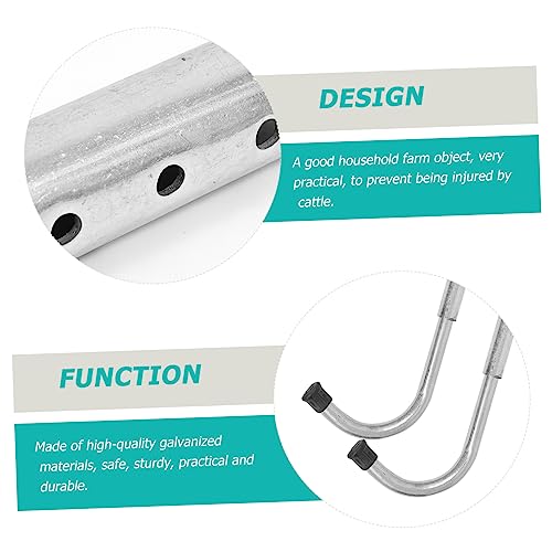 Barrière pour bovins outil élevage robuste et extensible couleur argent