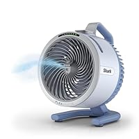 Shark FlexBreeze HydroGo Misting Portable Fan, Up To 20m Range, Up To 12h Runtime, Light & Portable, Indoor & Outdoor Misting, FA052QBLANZ, Glacier