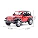 hclshops Modelo de automóvil 1: 24 Jeep Wrangler Vehículo Todo Terreno Simulación Aleación Fundición a presión Juguete Adornos Deportes Colección de automóviles Joyas - 17.5x8.5x7.5CM