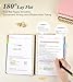 5 Subject Notebook College Ruled, A5 Hardcover Spiral Notebook with Removable Pocket Dividers Tabs, 240 Pages Lined Spiral Journal Notebook for Women, 6x8.5 Notebooks for Work School Note taking Black