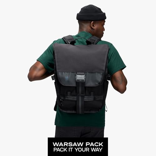 Chrome Industries Warsaw 30L Pack for Men & Women – Utility Backpack with Cargo Straps & Laptop Sleeve to Hold Most 16” Computers – Bag Is Made for Travel, Work, Hiking, School, Plane Carry-On – Black3