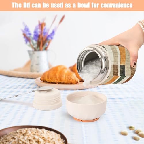 Tarro de comida aislado de 500ml para comer caliente en la oficina 7