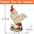 Teaeeno Real Rooster Yard Decor, Chicken Yard Decorations Outdoor,Garden Rooster Decor for Outside,Lawn Statues Decorative Ornaments for Home Patio Backyard Landscape, Ornament for Women/Gardening