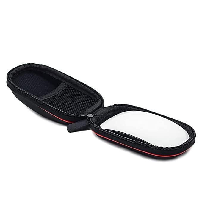 Image of FACTOTECH Hard EVA Storage Carrying Case Bag Fits Apple Magic Mouse (I and II 2nd Gen) and Carabiner (Black)