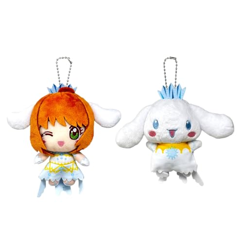 カードキャプターさくら×サンリオ キャラクターズ ぬいぐるみマスコット クリアカードver. 約12cm (木之本桜A＆シナモン)