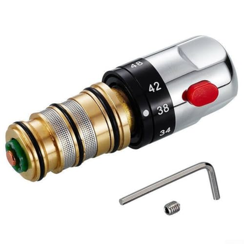 Piezas de repuesto universales, grifo mezclador termostático para baño, válvula de ducha, kit de reparación de repuesto, cartucho de control de temperatura constante, latón